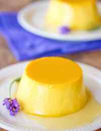 Creamy Lavender Flan Recipe | ASpicyPerspective.com