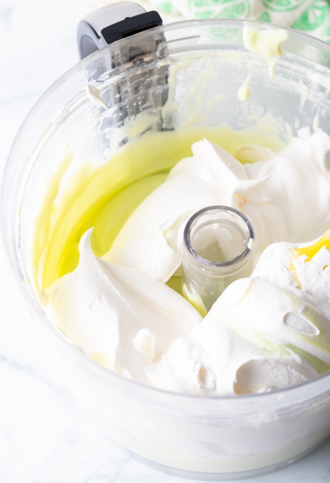 adding cool whip to the food processor