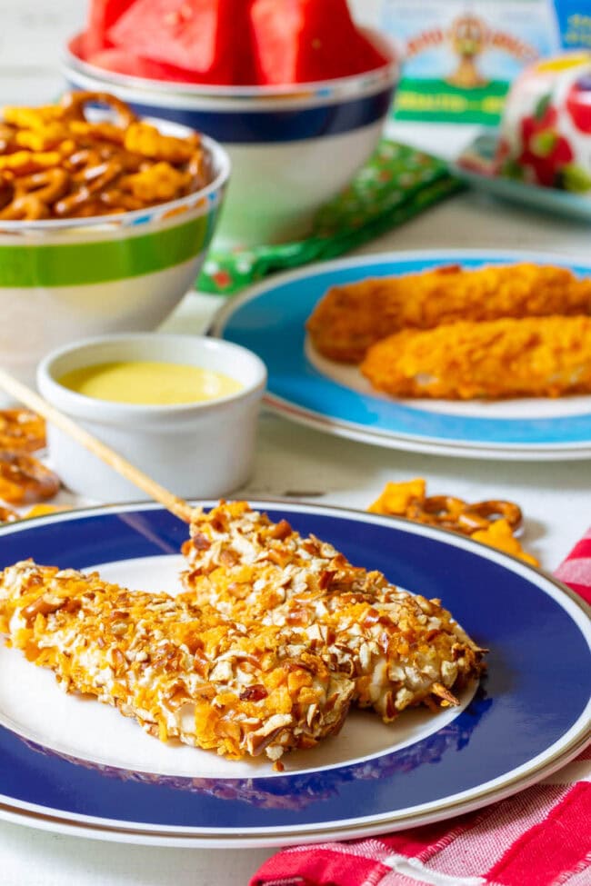CHicken on a stick 
