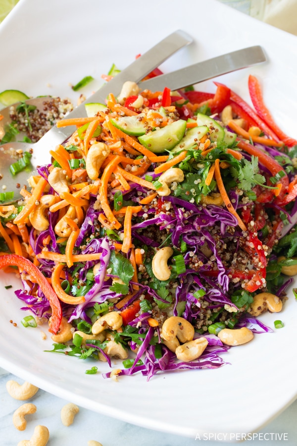Fresh Thai Quinoa Salad Recipe